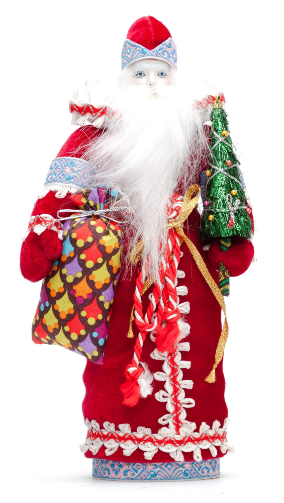 Santa Claus hand made Porcelain Doll - 11 Inches (by Le Russe)