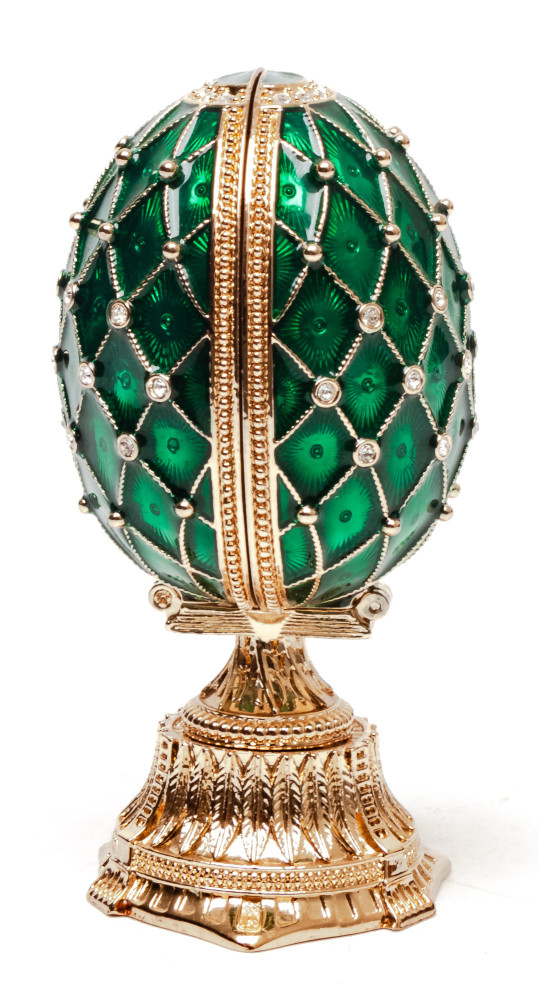 90 mm Green Lattice Saint Basil Cathedral Easter Egg