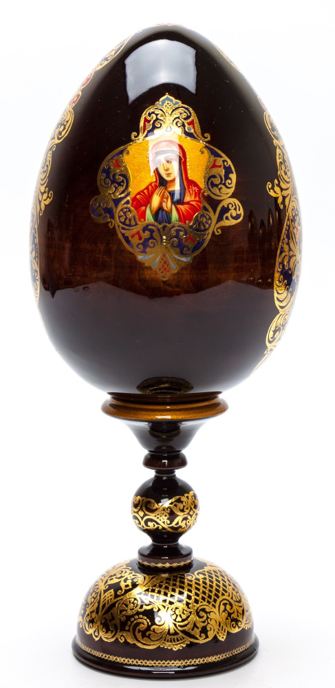 250 mm The Nativity of Jesus hand painted on wooden egg (by Hamlet Crafts)