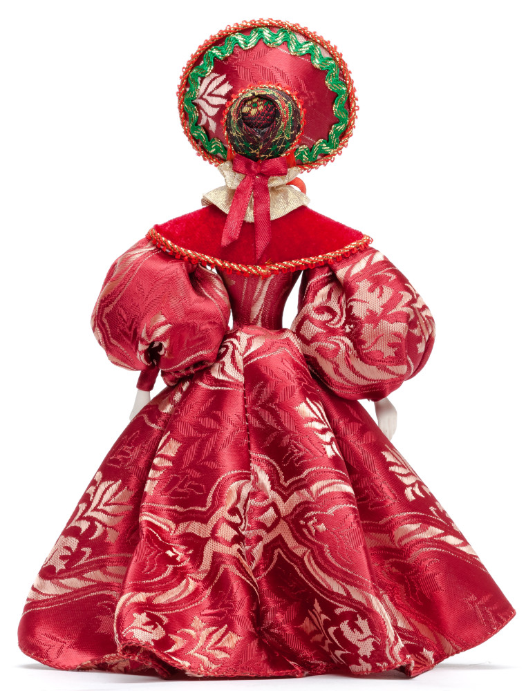 Russian Girl hand made Porcelain Doll in a 19th century Winter Dress - 11 Inches (by Le Russe)