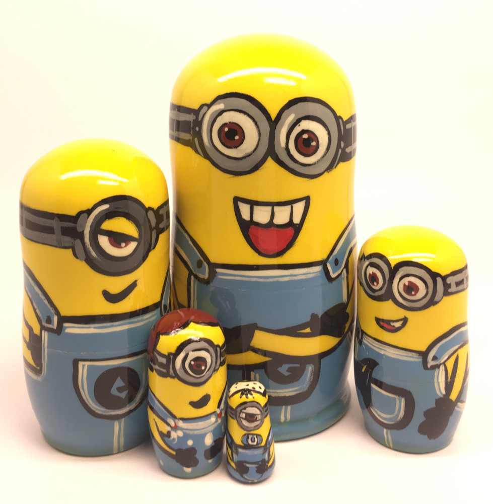 Minions Nesting Doll 5pcs Small
