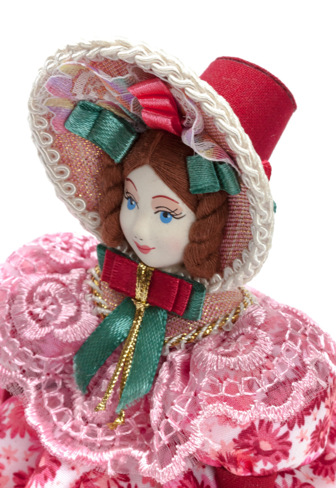 170 mm Young Lady with the Bonnet Porcelain Doll (by Le Russe)