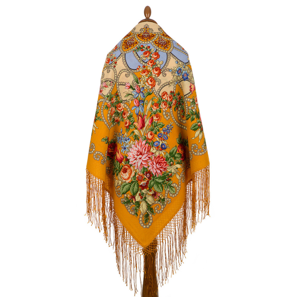 Shop Thick Woolen Fabric Shawls with Silk Fringe 148x148 cm Шаль «Цыганка Аза» online at Skazka.site | Eligible for fast shipping and free returns. Шаль «Цыганка Аза»