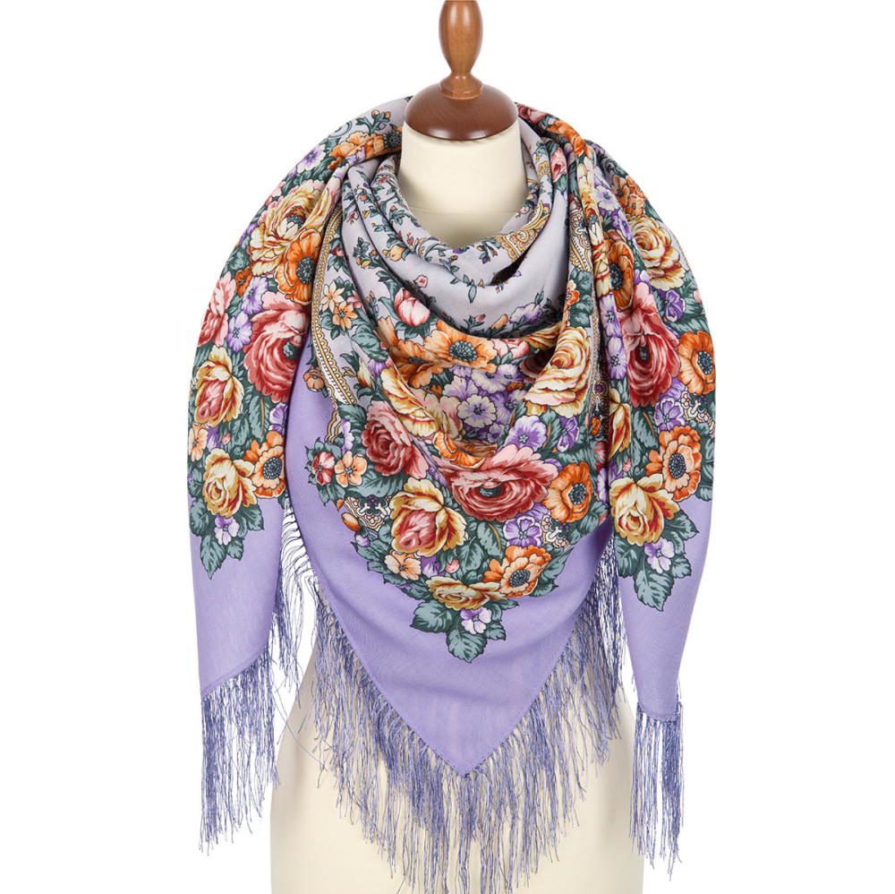 Shop Woolen Scarves with Silk Fringe 125x125 cm Платок «Письмо любимой» online at Skazka.site | Eligible for fast shipping and free returns. Платок «Письмо любимой»