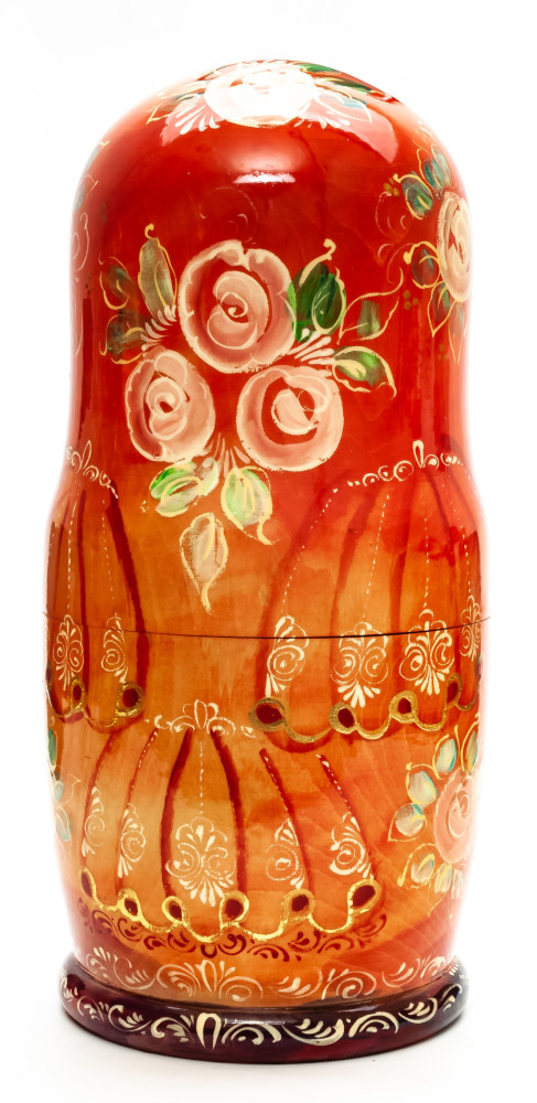 300mm Russian Fairytale hand painted Matryoshka round Doll 5pcs (by Golden Cockerel)