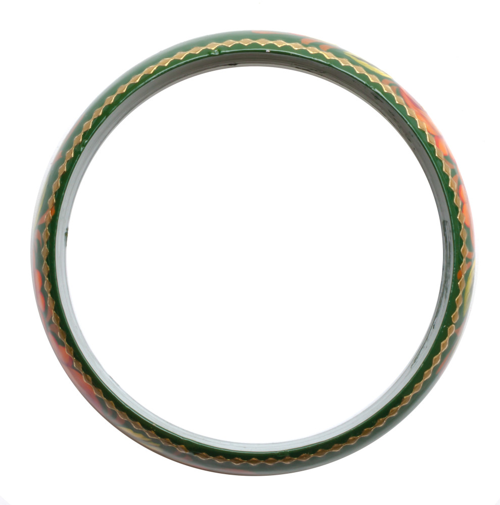 80x20 mm Zhostovo Hand Painted Bracelet (by Lada Workshop)