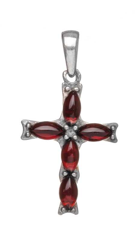 3 g Cross Baltic Amber Pendant
