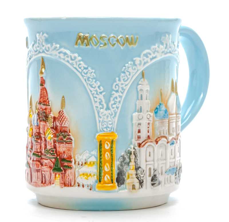 Moscow Attractions Ceramic Mug