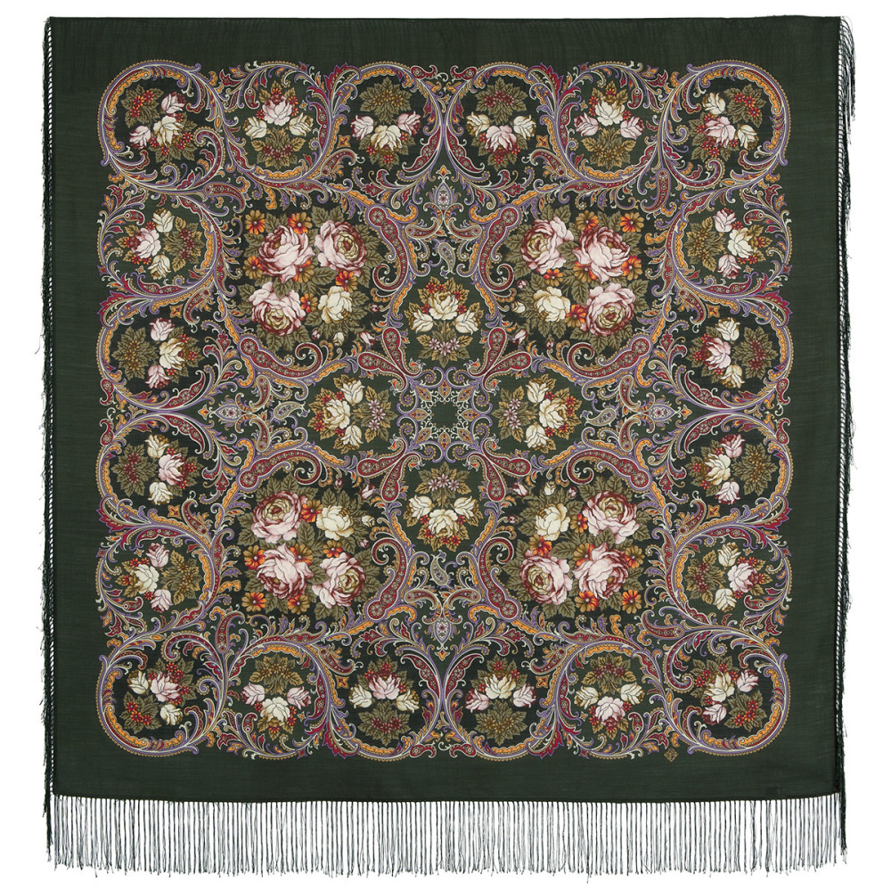 Shop Woolen Scarves with Silk Fringe 125x125 cm Платок «Песнь уходящего лета» online at Skazka.site | Eligible for fast shipping and free returns. Платок «Песнь уходящего лета»