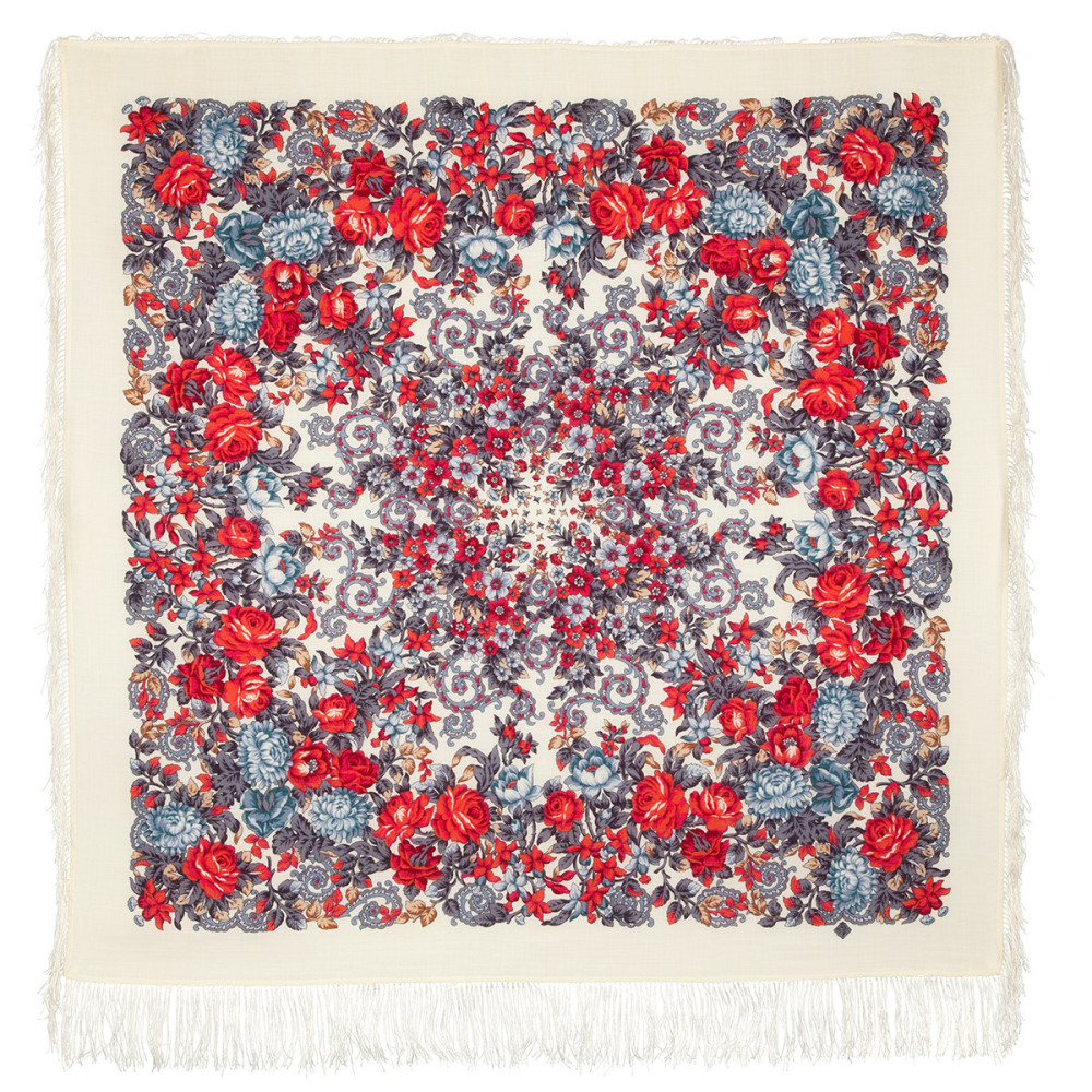 Shop Woolen Scarves with Silk Fringe 125x125 cm Платок «Утомлённое солнце» online at Skazka.site | Eligible for fast shipping and free returns. Платок «Утомлённое солнце»