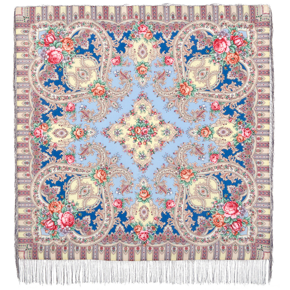 Shop Woolen Scarves with Silk Fringe 125x125 cm Платок «Таинственный образ» online at Skazka.site | Eligible for fast shipping and free returns. Платок «Таинственный образ»