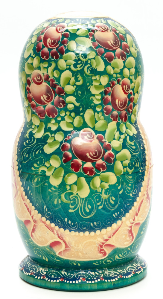 240 mm Sleeping Beauty fairytale hand painted wooden Matryoshka doll 7 pcs (by GOLDEN COCKEREL)