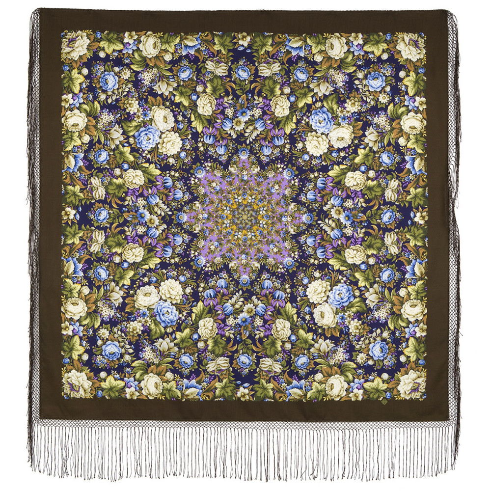 Shop Thick Woolen Fabric Shawls with Silk Fringe 148x148 cm Шаль «Диво дивное» online at Skazka.site | Eligible for fast shipping and free returns. Шаль «Диво дивное»