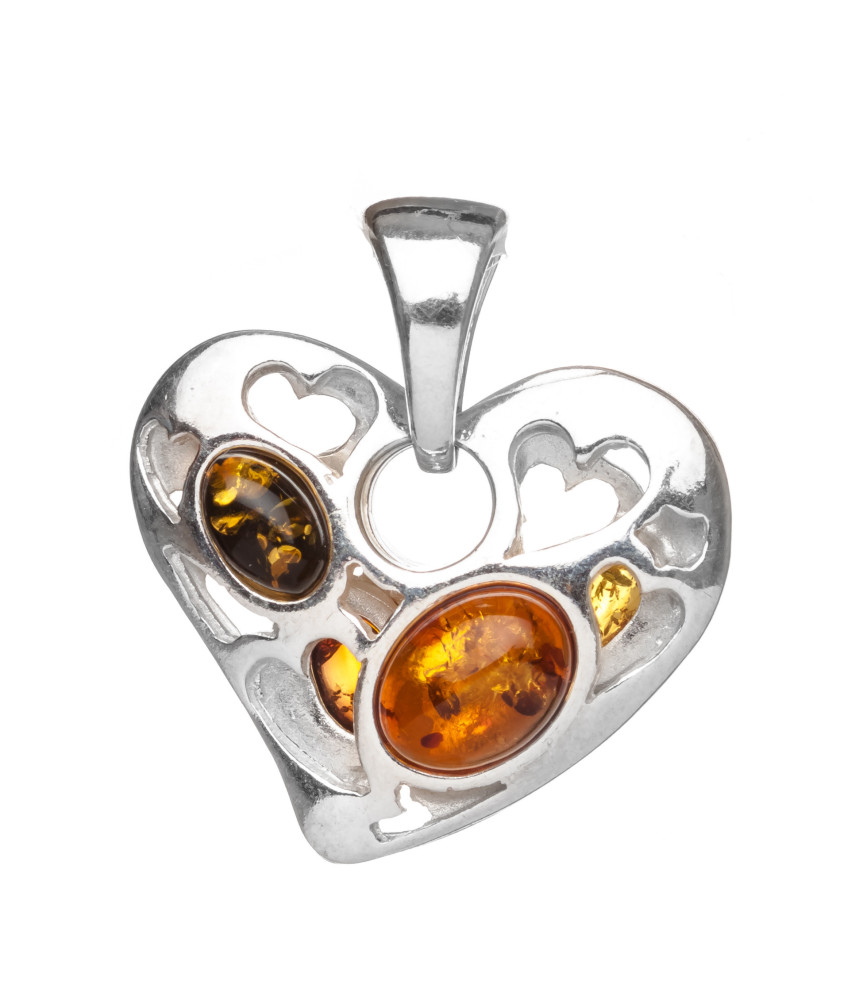 5 g Heart Baltic Amber Pendant