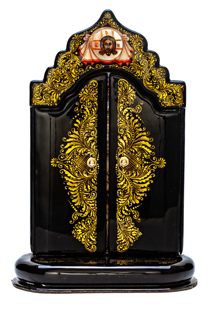 150x220mm Kazanskaya Godmother handpainted on nacre Icon (by Galina Studio)