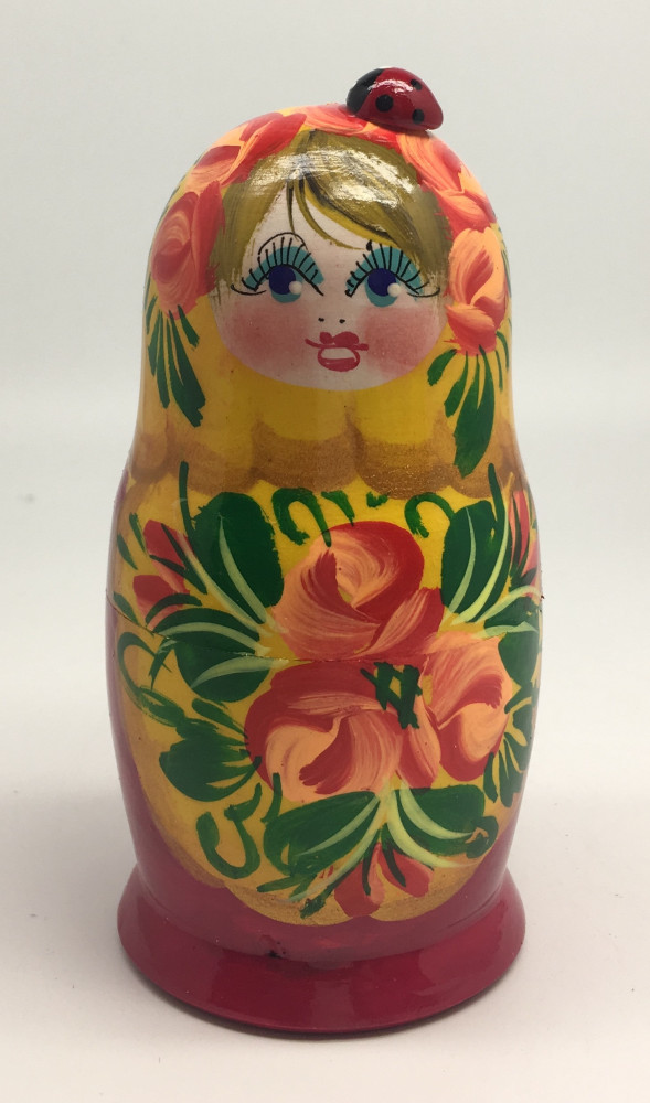 Flowers Art Matryoshka Doll 5pcs
