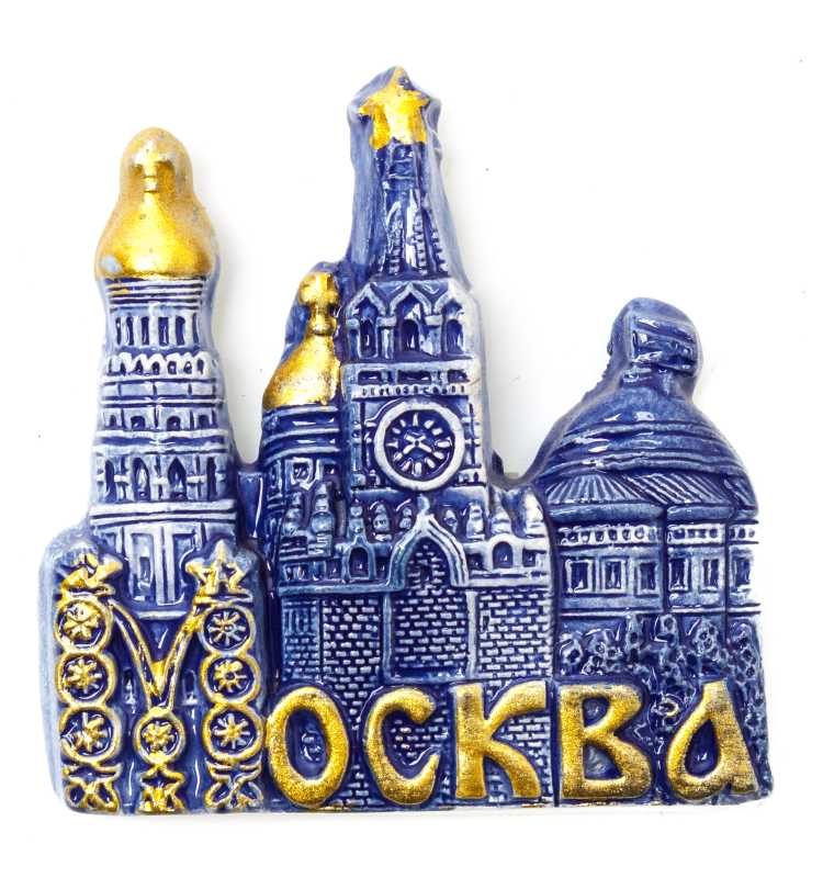 Attractions of Moscow Gzel Fridge Magnet