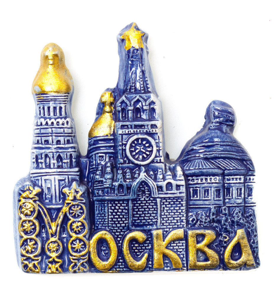 Attractions of Moscow Gzel Fridge Magnet
