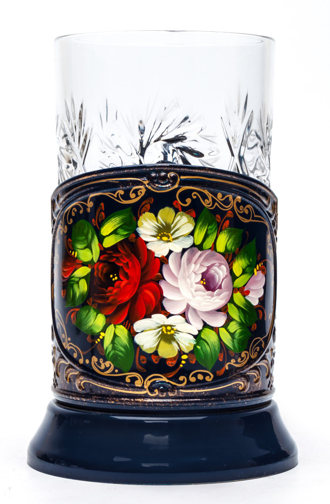 Zhostovo Patterns Tea Glass Holder