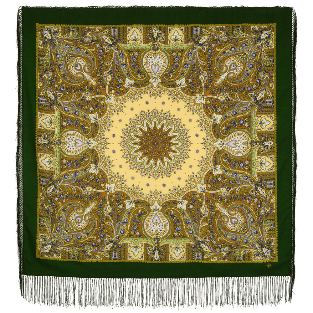Shop Double-Thread Woolen Yarn Scarves 110х110 cm Платок «Дикий мёд» online at Skazka.site | Eligible for fast shipping and free returns. Платок «Дикий мёд»
