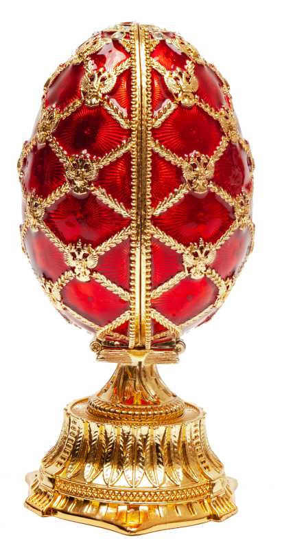 115 mm The Saint Basil Cathedral Red Easter Egg with the Figure inside