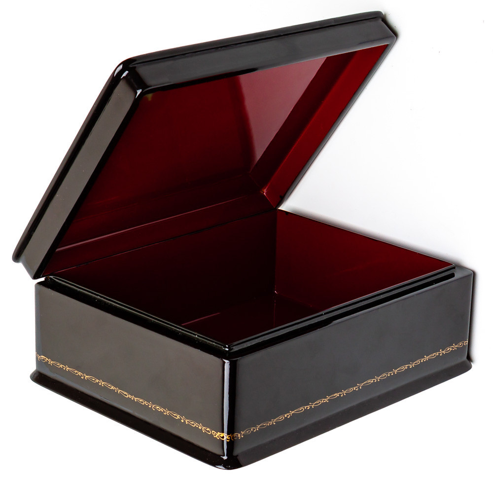 200x160mm Moscow Kremlin hand painted lacquered jewelery box (by Panferoff Studio)
