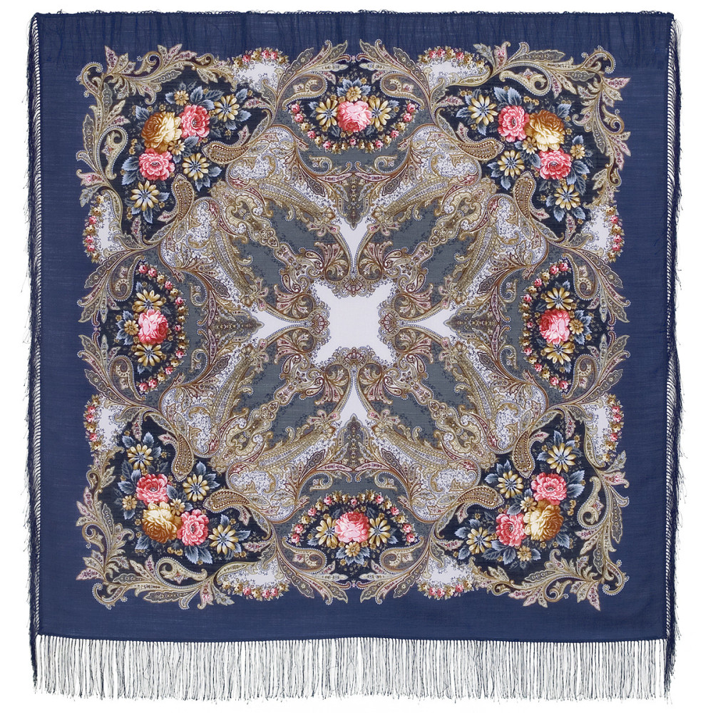 Shop Woolen Scarves with Silk Fringe 125x125 cm Платок «Сон бабочки» online at Skazka.site | Eligible for fast shipping and free returns. Платок «Сон бабочки»