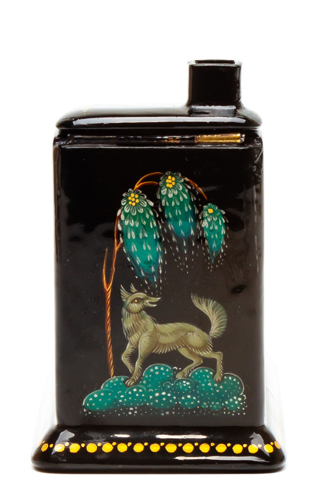 40x90mm At The Pike's Behest hand painted lacquered box from Palekh (by Pavel Studio)