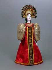 Russian Beauty hand made Porcelain Doll in Kokoshnik - 11 Inches (by Le Russe)