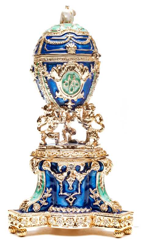 140 mm Blue Royal Danish Easter Egg