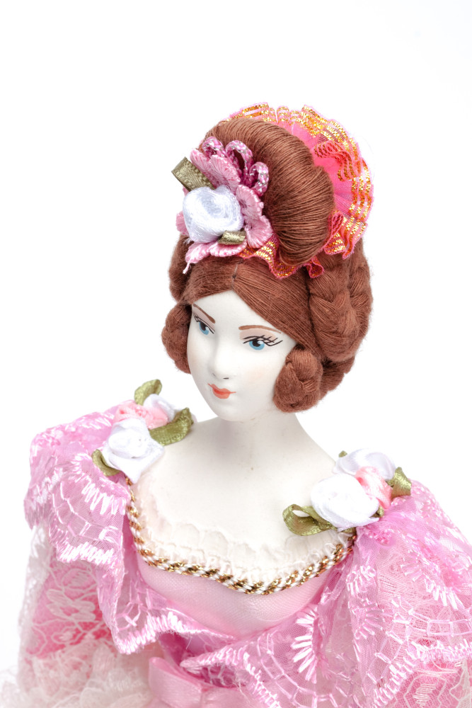Russian Girl hand made Porcelain Doll in a 19th century Dress - 11 Inches (by Le Russe)
