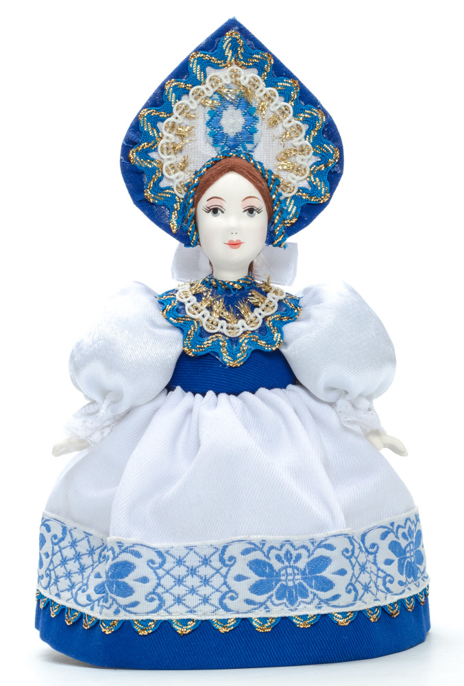 Snow Maiden Princess Porcelain Doll 