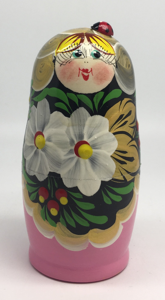 Flowers Art Matryoshka Doll 5pcs