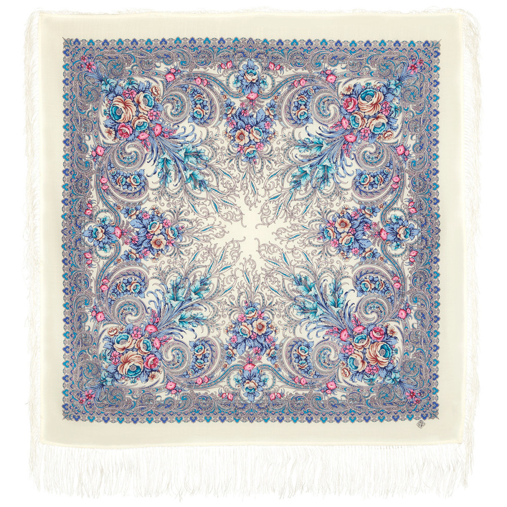 Shop Double-Thread Woolen Yarn Scarves 110х110 cm Платок «Март» online at Skazka.site | Eligible for fast shipping and free returns. Платок «Март»