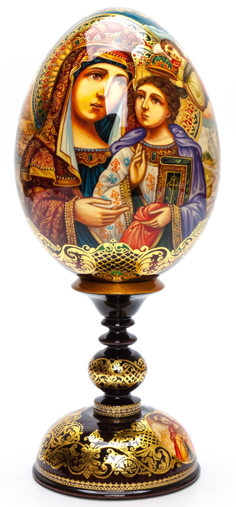 270 mm Ozeryanskaya Godmother hand painted on wooden egg (by Hamlet Crafts)