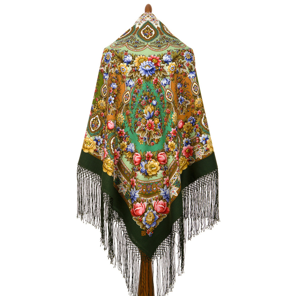 Shop Thick Woolen Fabric Shawls with Silk Fringe 148x148 cm Шаль «Злато-серебро» online at Skazka.site | Eligible for fast shipping and free returns. Шаль «Злато-серебро»