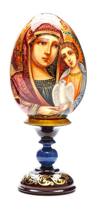 140 mm Golubitskaya Godmother hand painted on wooden egg (by Hamlet Crafts)