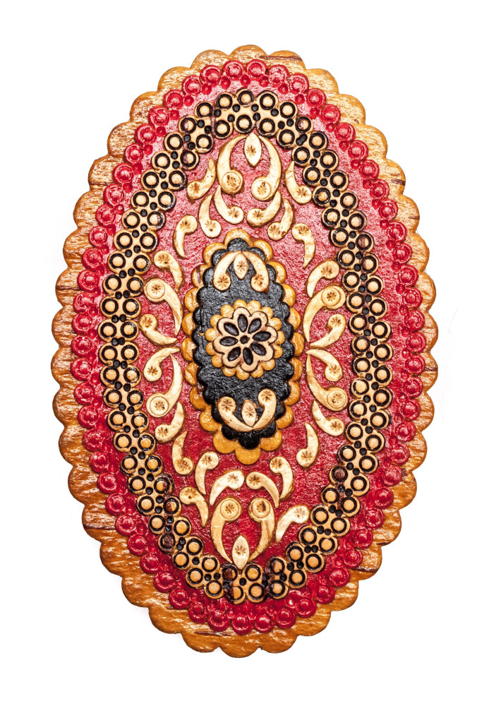 70x110 mm Siberian Patterns hand made Birchbark Jewelry Box (by Maxim Birch)