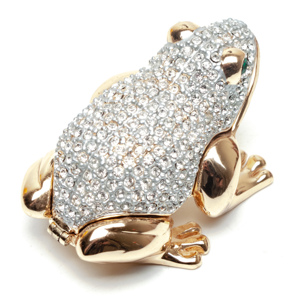 35 mm Frog with the Rhinestones Jewellery Box