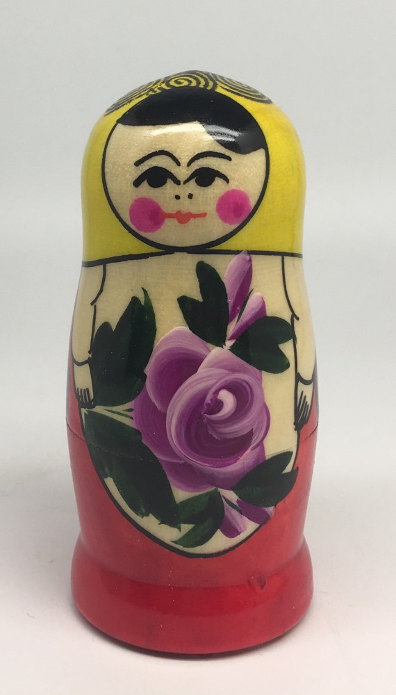 U Semenovskaya Hand Painted Matryoshka Doll 4 pcs