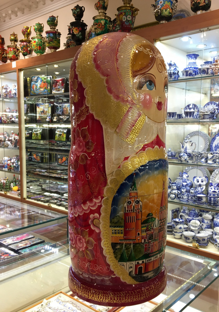 720 mm Moscow Churches Hand painted Russian Matryoshka doll 50 pcs (by Valery Studio)