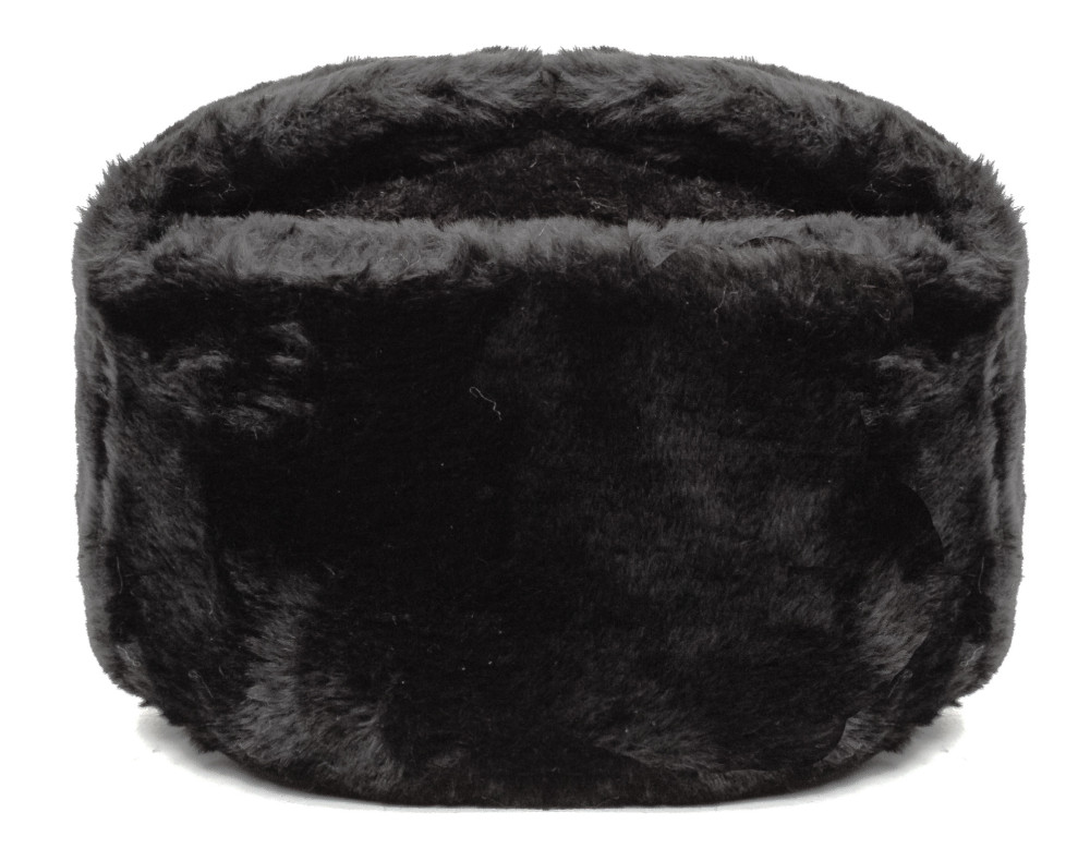 Russian Ushanka Winter Hat (black, any size)