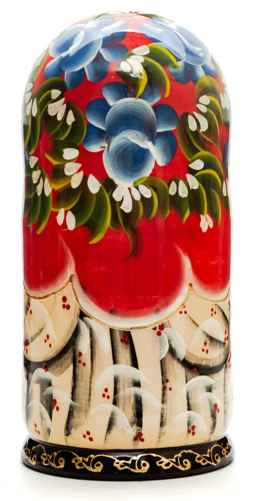 220 mm Moscow Saint Basil Cathedral handpainted Wooden Matryoshka Doll 7 pcs (by Sheherazade)