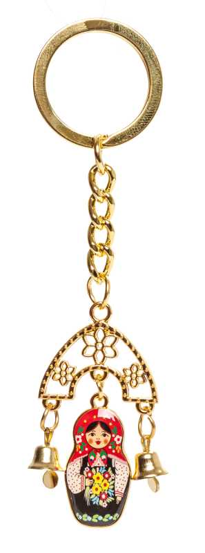 Russian Matryoshka with Bells Key Chain (by AKM Gifts)