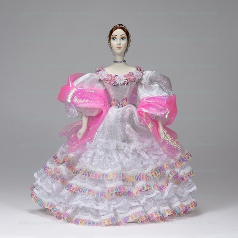 Russian Girl hand made Porcelain Doll in a 18th century Dress - 11 Inches (by Le Russe)