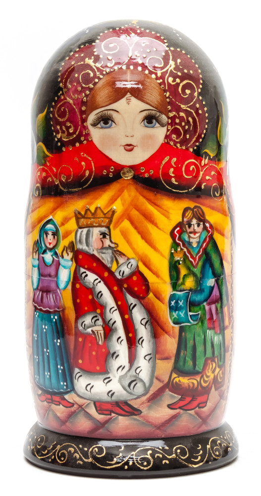 Shop Exclusive Nesting Dolls 220 mm The Frog Princess handpainted Wooden Matryoshka Doll 7 pcs (by Skazka) online at Skazka.site | Eligible for fast shipping and free returns. 220 mm The Frog Princess handpainted Wooden Matryoshka Doll 7 pcs (by Skazka)