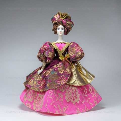 Russian Girl hand made Porcelain Doll in a 19th century Dress - 11 Inches (by Le Russe)
