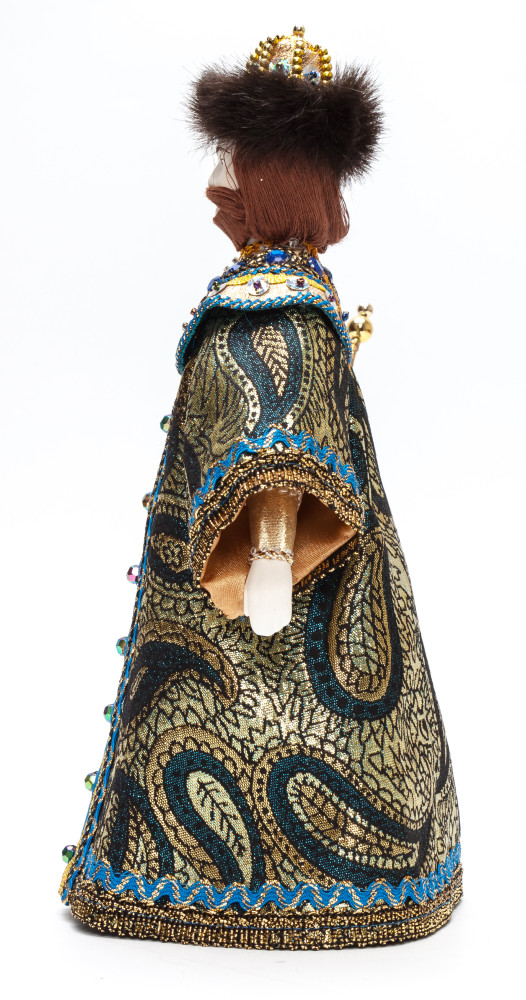 Boris Godunov Tsar of Russia hand made Porcelain Doll with a Staff - 11 Inches (by Le Russe)