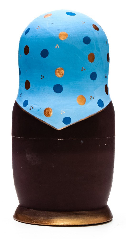 140mm Russian Matryoshka hand painted Matryoshka doll 5pcs