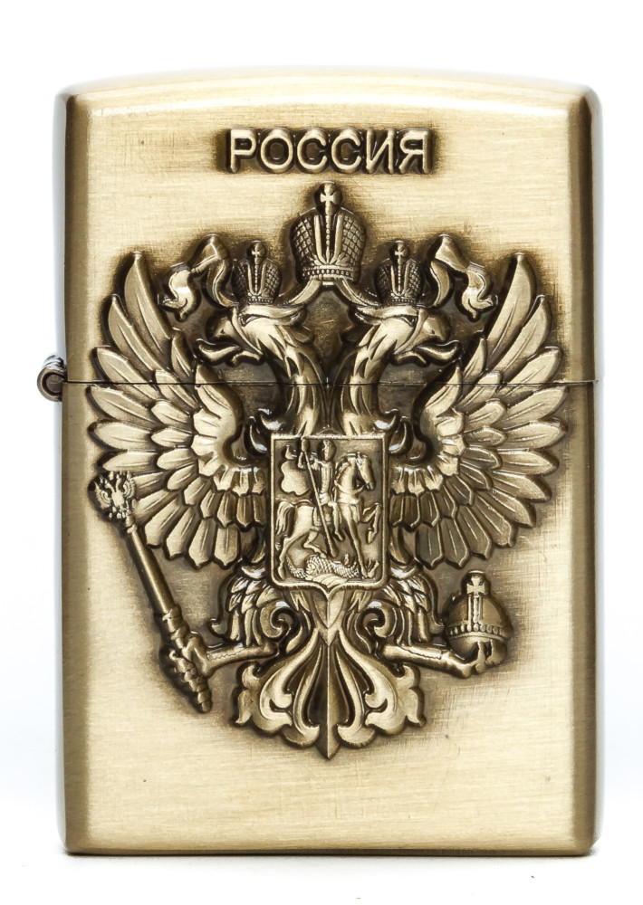 Russia Coat of Arms Gas Metal Lighter (by Sergio Accendino)